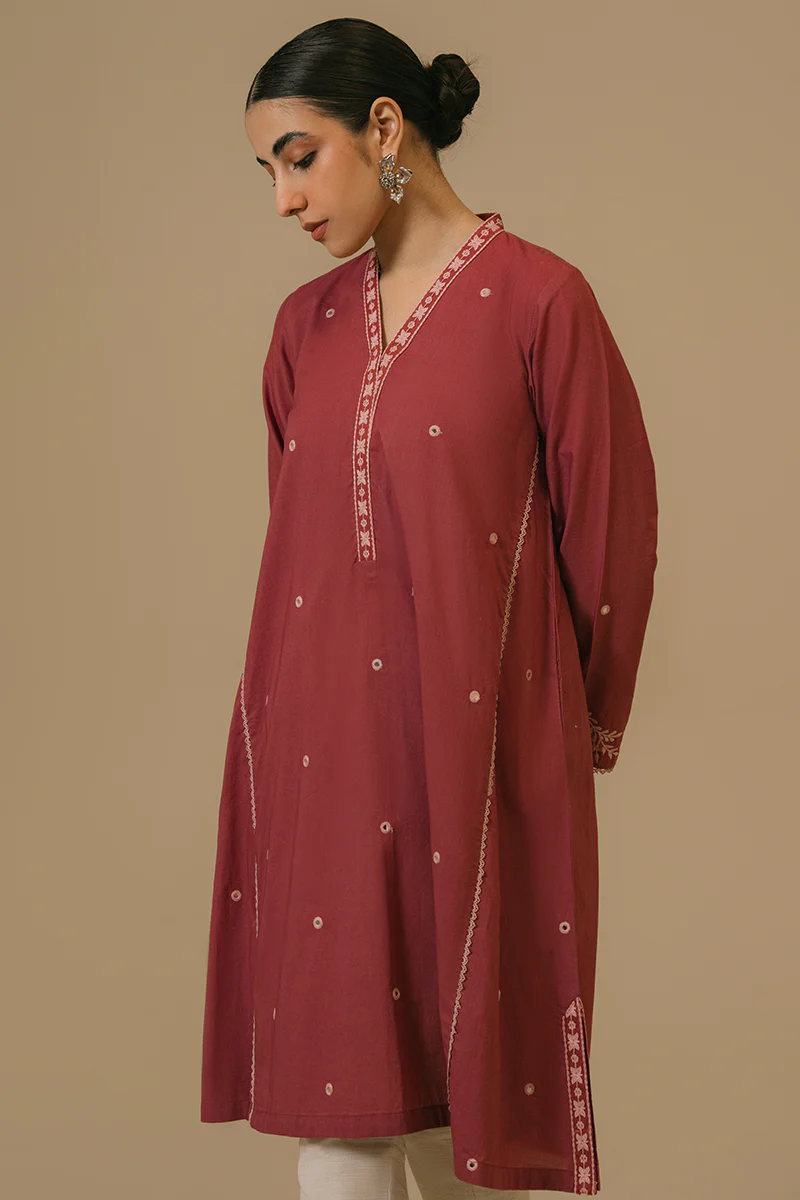 MAUVEWOOD-LAWN EMBROIDERED SHIRT - Image 3