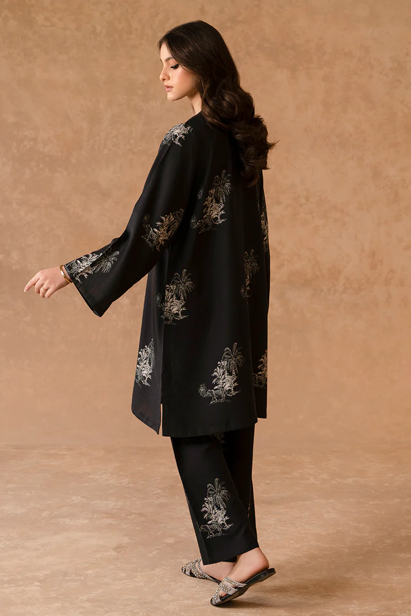 MIDNIGHT MIST-2 PIECE LINEN PRINTED SUIT - Image 5