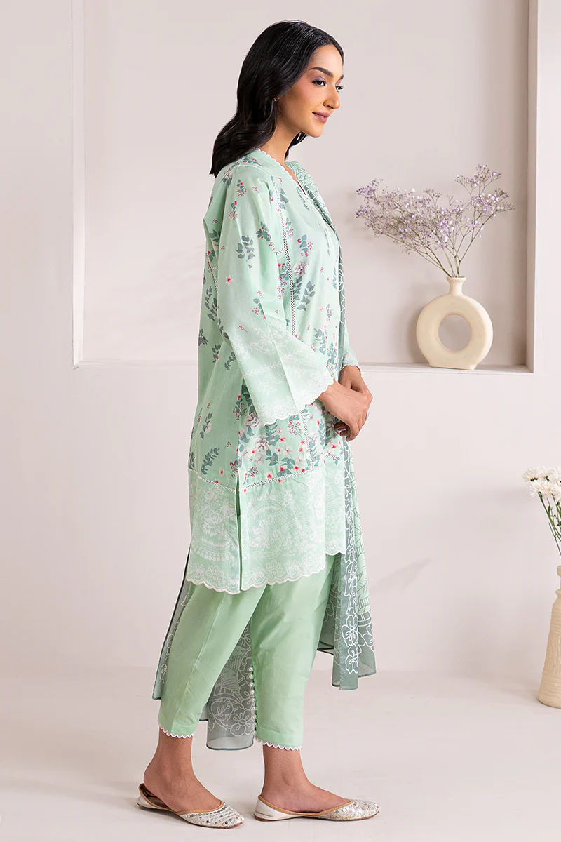 MINT GRACE-3 PIECE PRINTED LAWN SUIT - Image 5