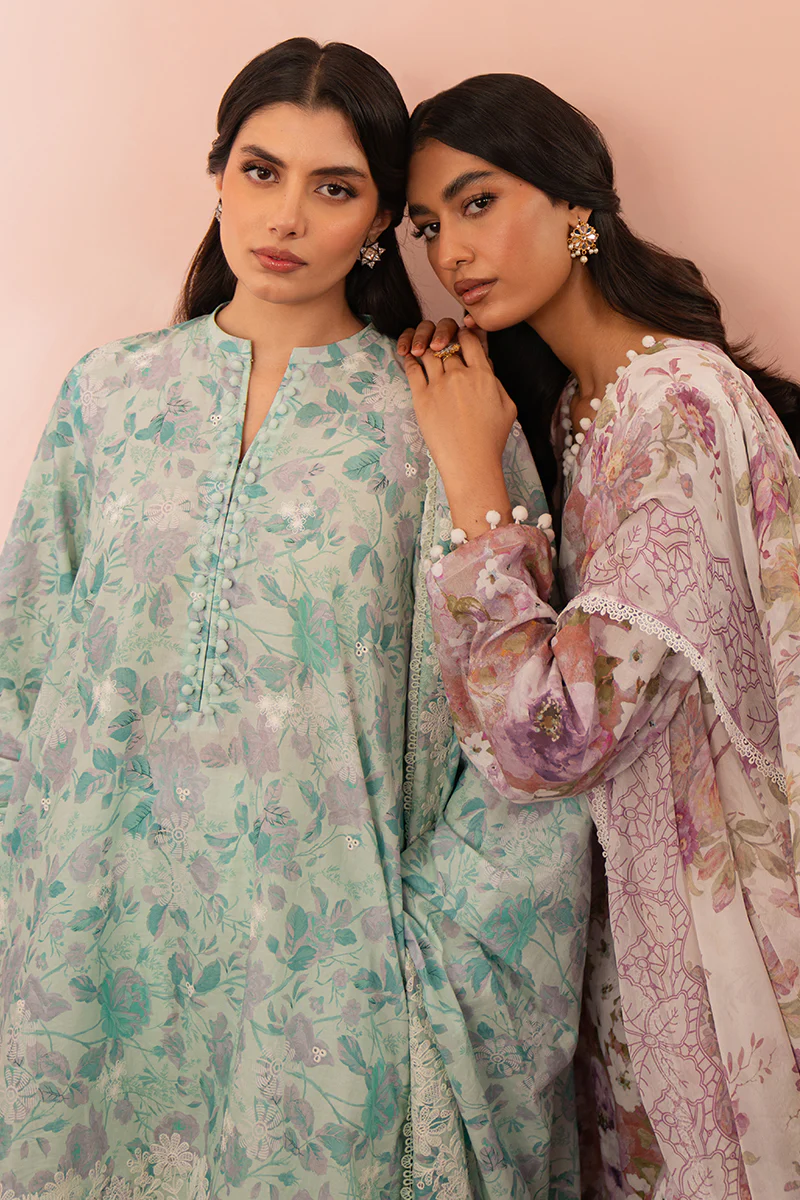 MINT HAZE-3 PIECE PRINTED SUIT - Image 9