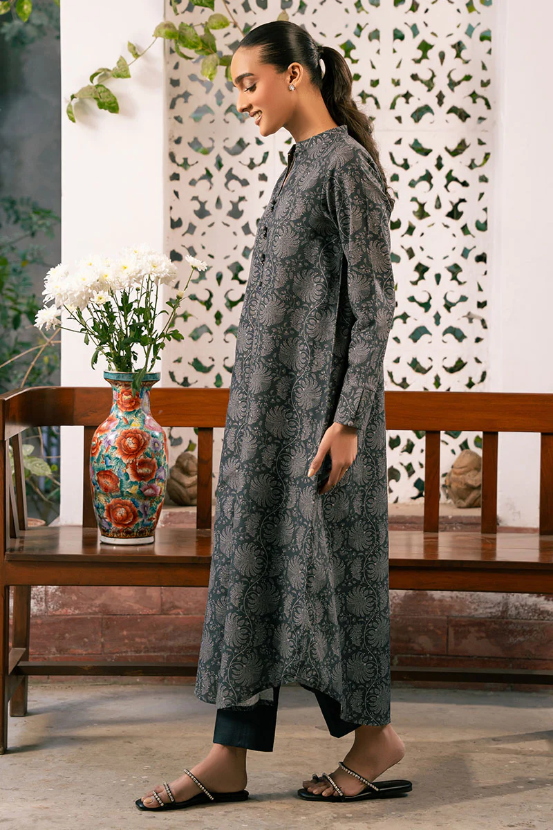 MOONLIT ECHOES-2 PIECE PRINTED KHADDAR SUIT - Image 4
