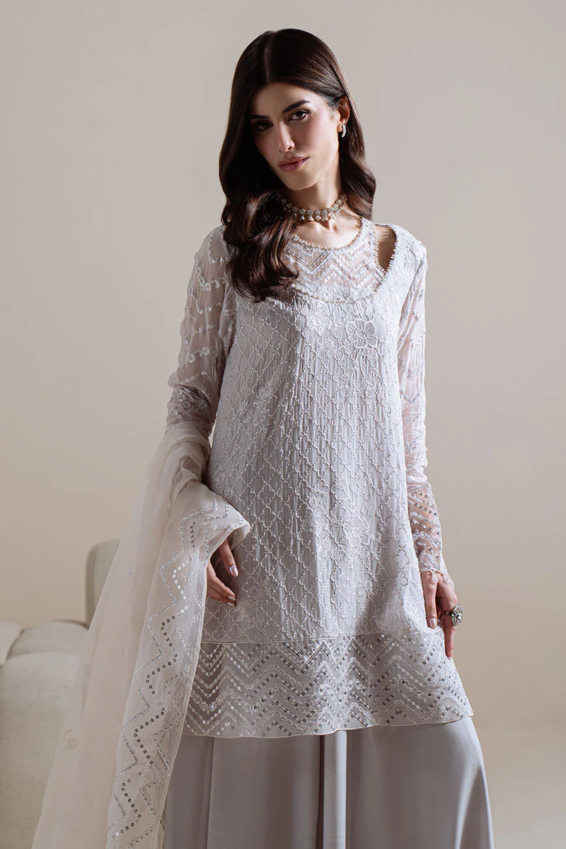MOONLIT MIST-4PC CHIFFON EMBROIDERED SUIT - Image 4