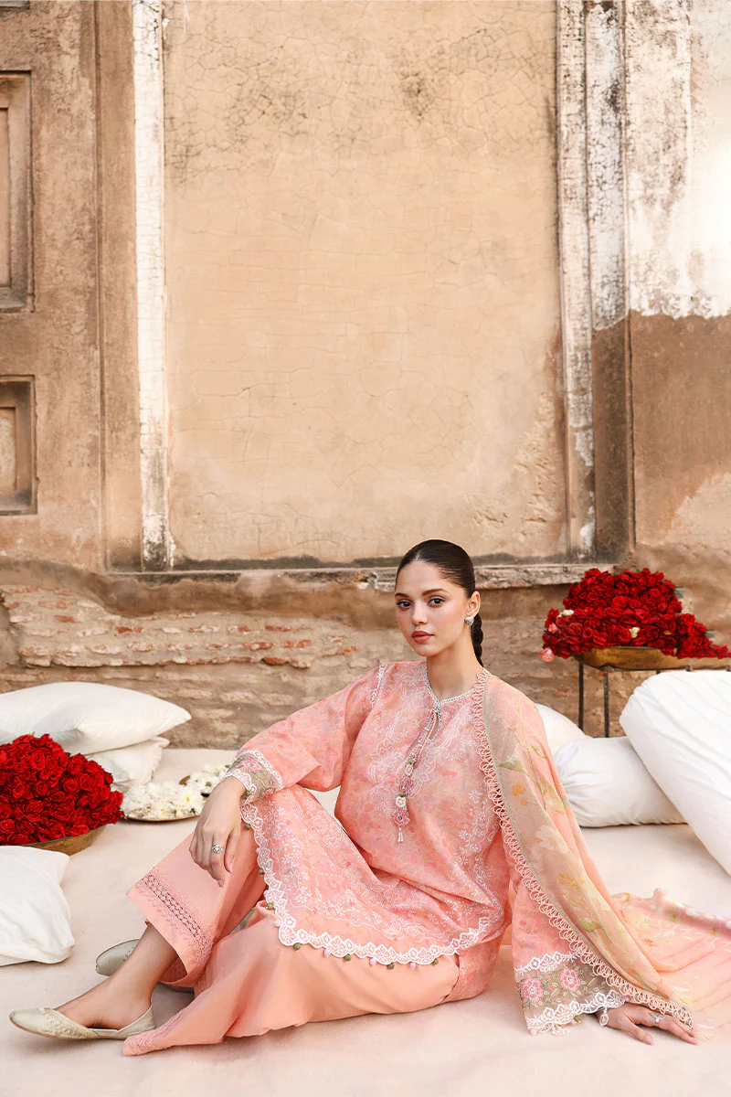 MUTED BLUSH-3PC PRINTED LAWN SUIT - Image 4