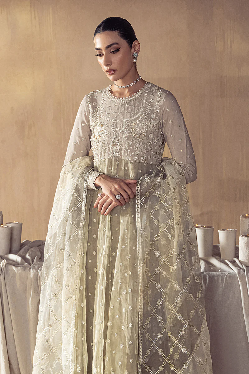 NOOR-E-CHASHM-3PC ORGANZA EMBROIDERED PRET - Image 4