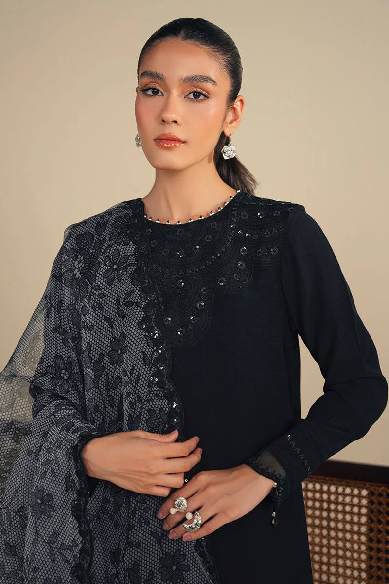 OBSIDIAN GLAMOUR-2 PC (SHIRT & DUPATTA) - Image 6