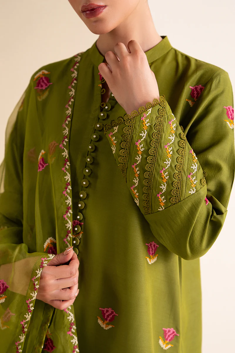 OLIVE BRANCH-2 PIECE (SHIRT & DUPATTA) - Image 2