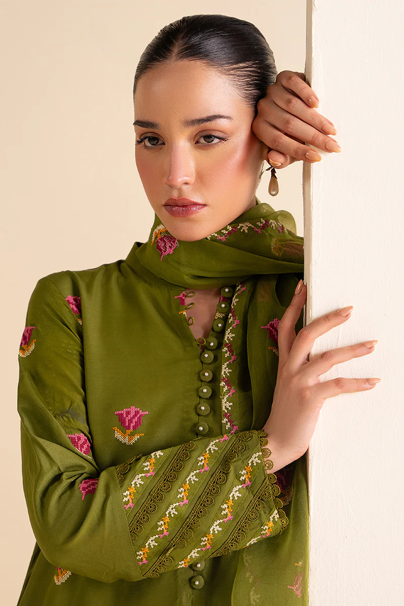 OLIVE BRANCH-2 PIECE (SHIRT & DUPATTA) - Image 4