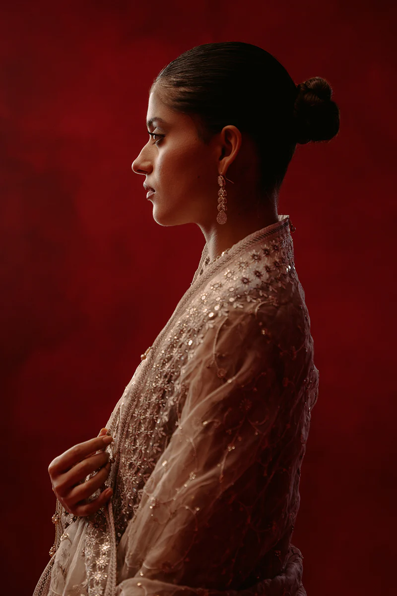 OPULENCE TINT-4 PIECE ORGANZA EMBROIDERED SUIT - Image 4