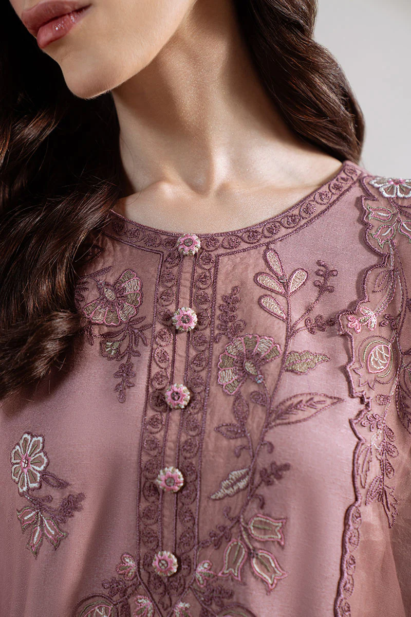ORCHID DUSK-3PC (SHIRT, TROUSER & DUPATTA) - Image 3