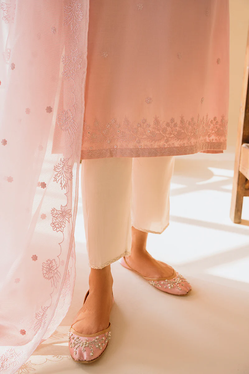 PALE BLUSH-2PC (SHIRT & DUPATTA) - Image 7