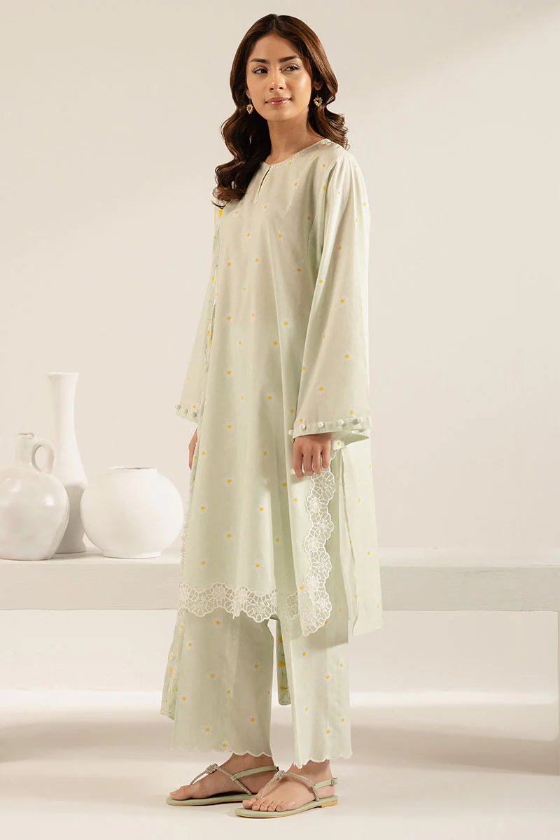 PASTEL FLORET-3PC (SHIRT, TROUSER & DUPATTA) - Image 6