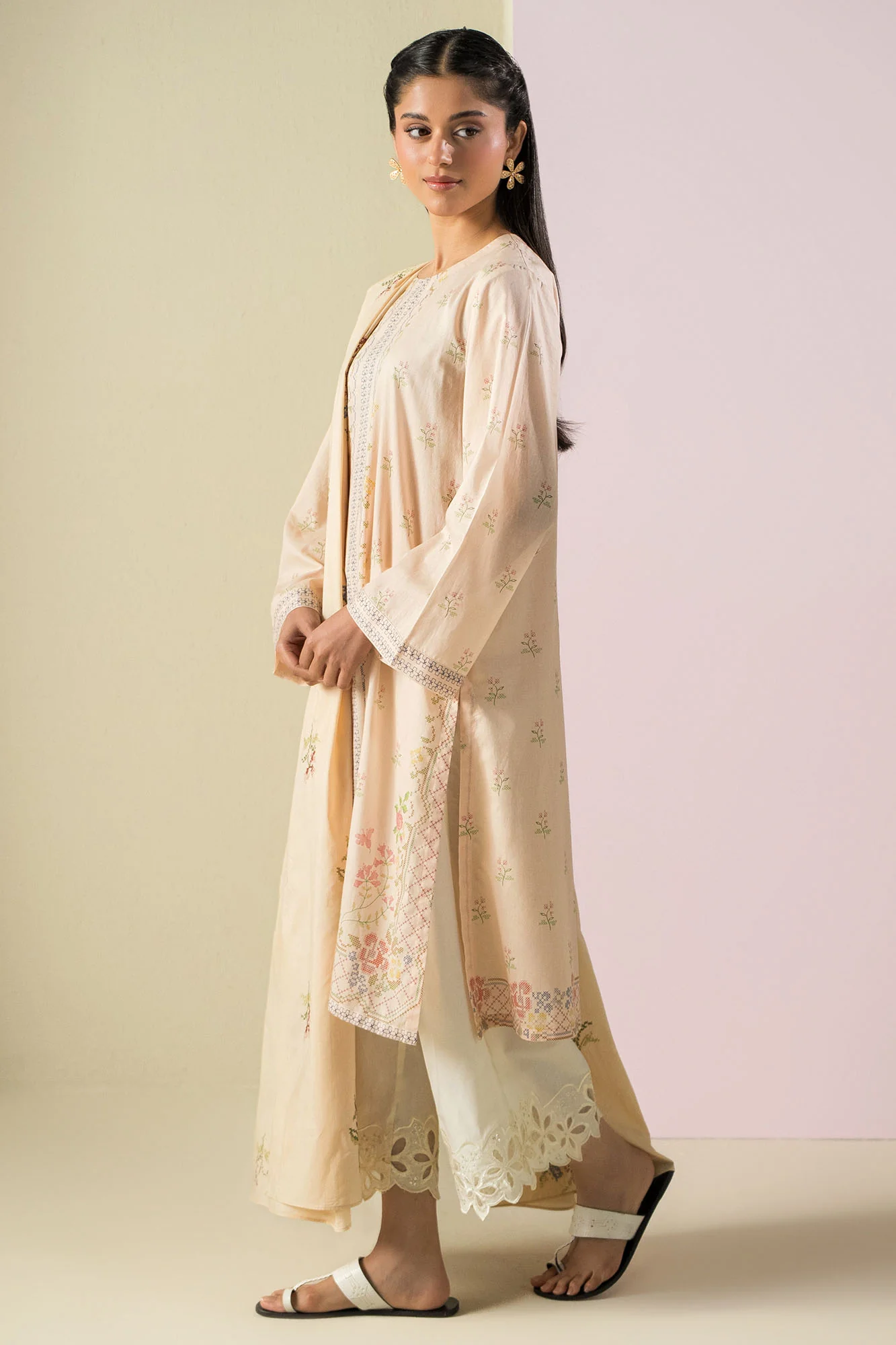 PASTEL THREADS -2PC (SHIRT & DUPATTA) - Image 6