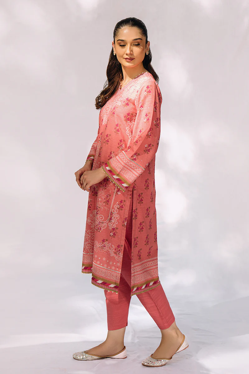 PEACH BLOSSOM-2PC KHADDAR SUIT - Image 2