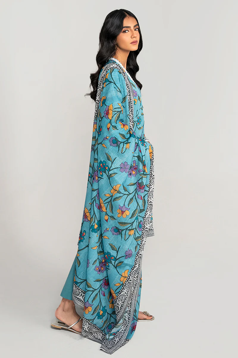 PERIWINKLE GUST-3PC PRINTED LAWN SUIT - Image 5