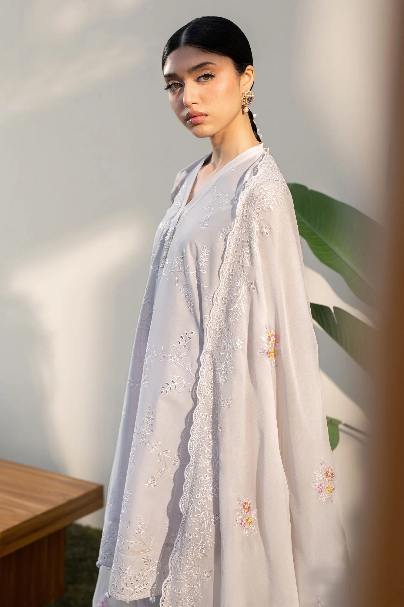 PERSIAN VIOLET-3PC EMBROIDERED LAWN SUIT - Image 3