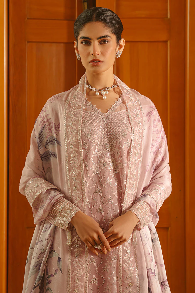 PETAL SOFT-4 PIECE EMBROIDERED SILK SUIT - Image 3