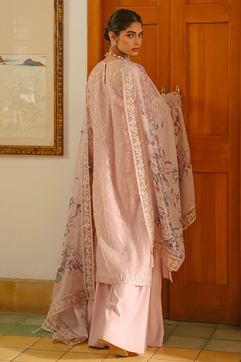 PETAL SOFT-4 PIECE EMBROIDERED SILK SUIT - Image 7