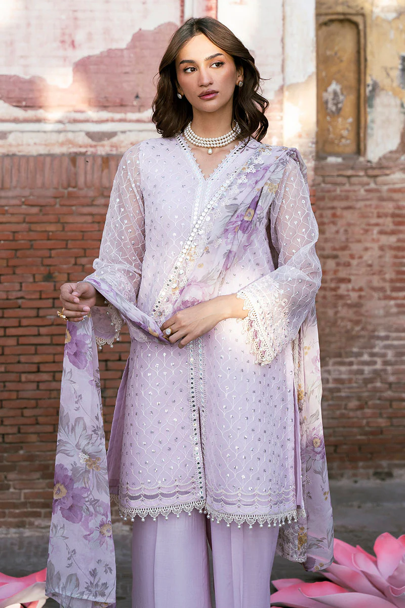 PETAL SPLASH-3PC (SHIRT, TROUSER & DUPATTA) - Image 4