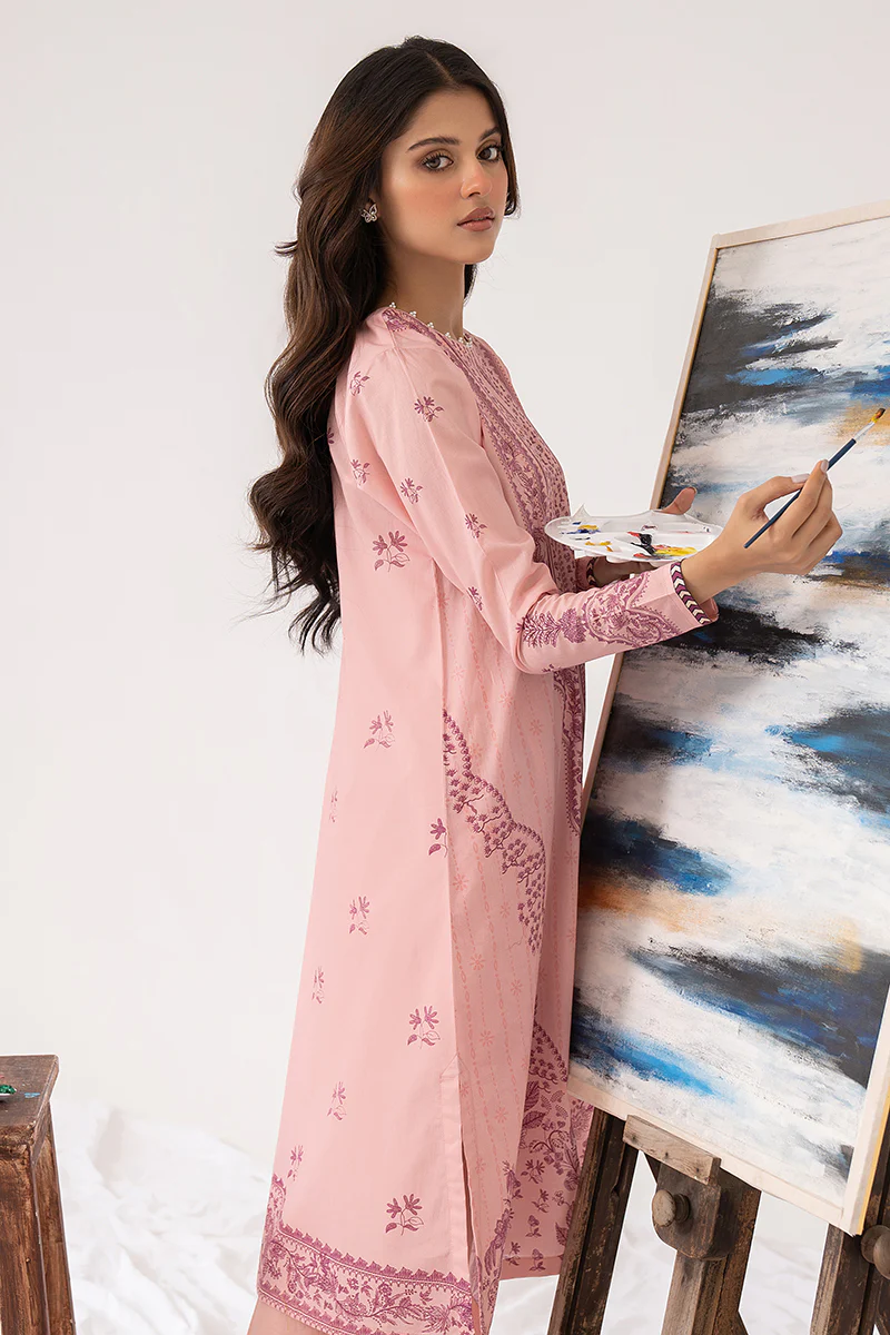 PINK MELLOW-2PC PRINTED LAWN SUIT - Image 6