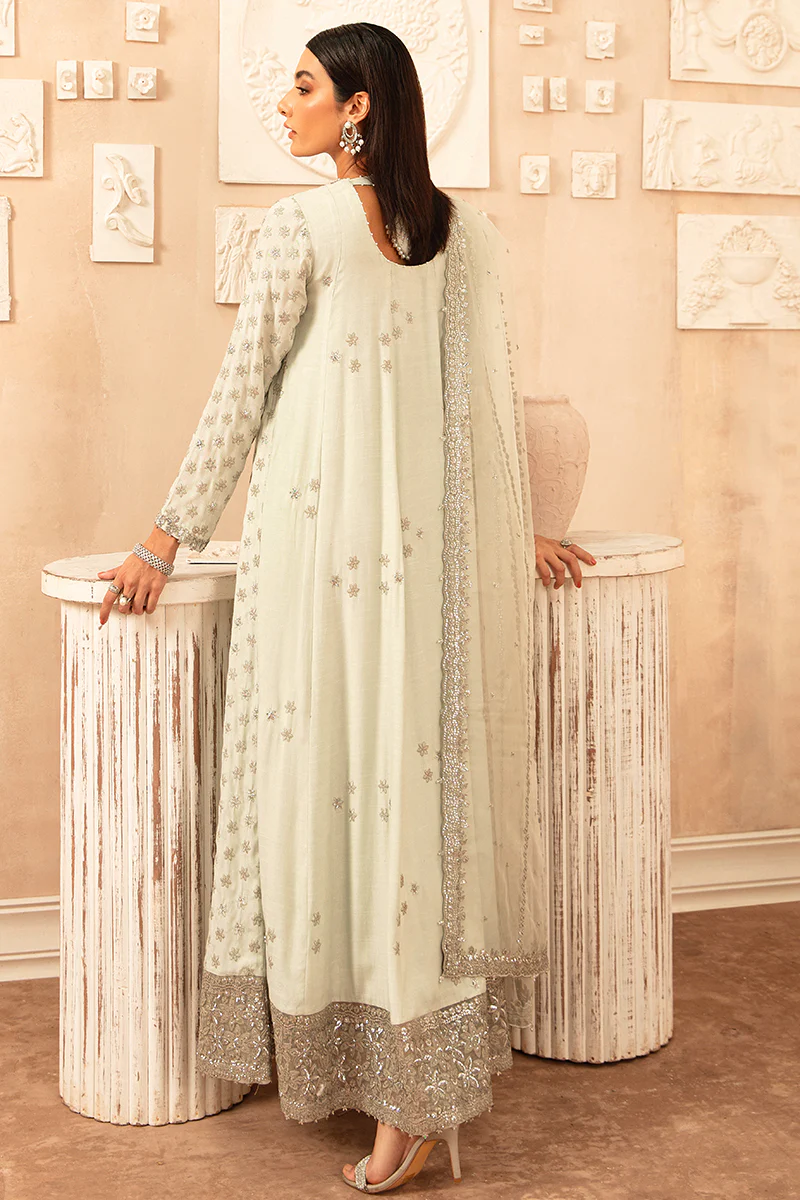 PISTACHIO BLOOM-2PC SILK EMBROIDERED PRET - Image 7