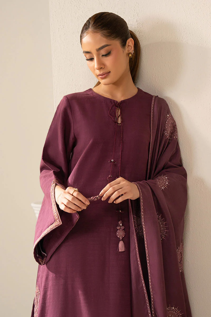 PLUM BERRY-2PC (SHIRT & DUPATTA) - Image 2