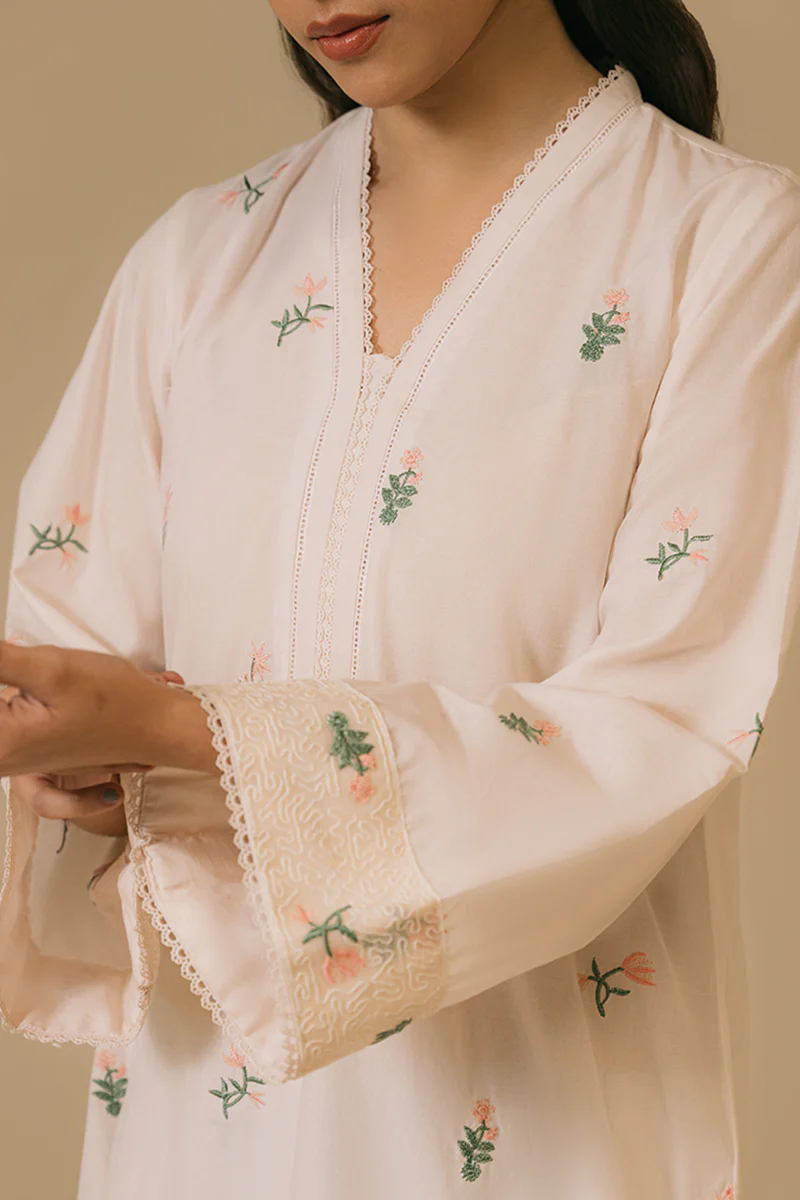 POWDER PUFF-LAWN EMBROIDERED SHIRT - Image 2