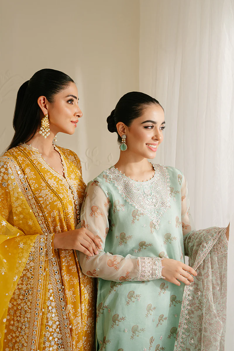 PRISTINE MINT-4PC ORGANZA EMBROIDERED SUIT - Image 7