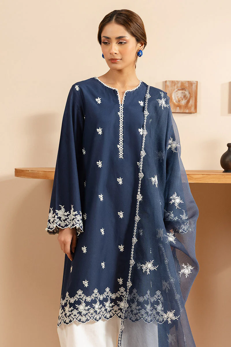 RADIANT BLUE-2PC (SHIRT & DUPATTA) - Image 6