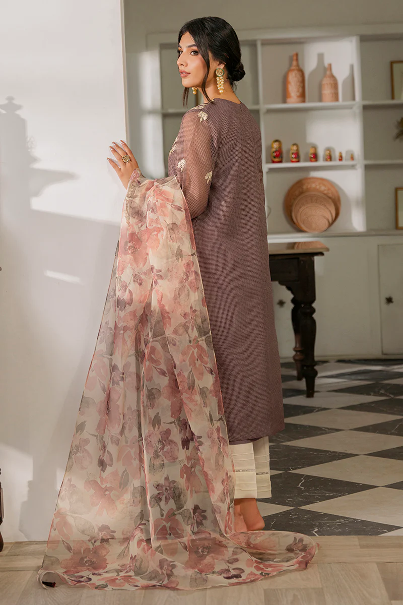 DUSTY LAVENDER-2PC (SHIRT & DUPATTA) - Image 3