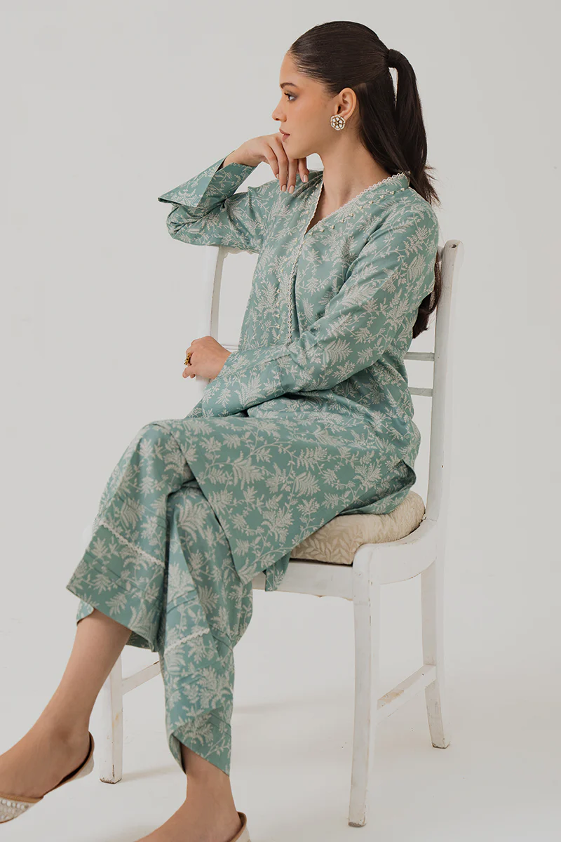 REEF WATERS-2 PIECE LINEN PRINTED SUIT - Image 4