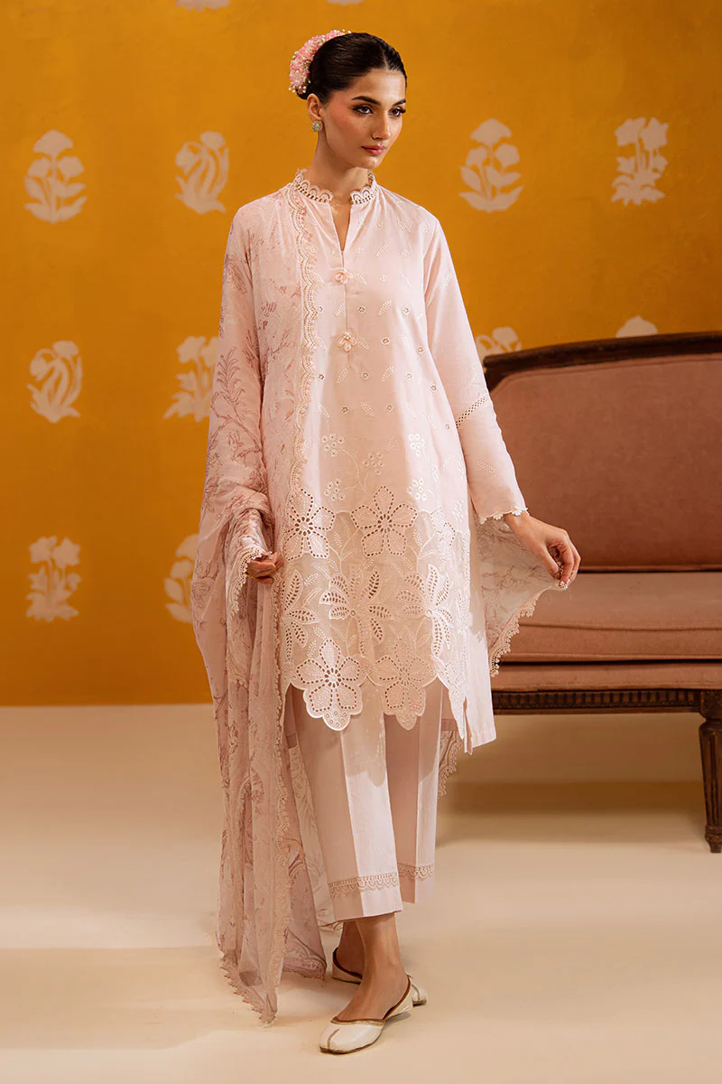 ROSE LUSTER-3PC CHIKANKARI SUIT - Image 5