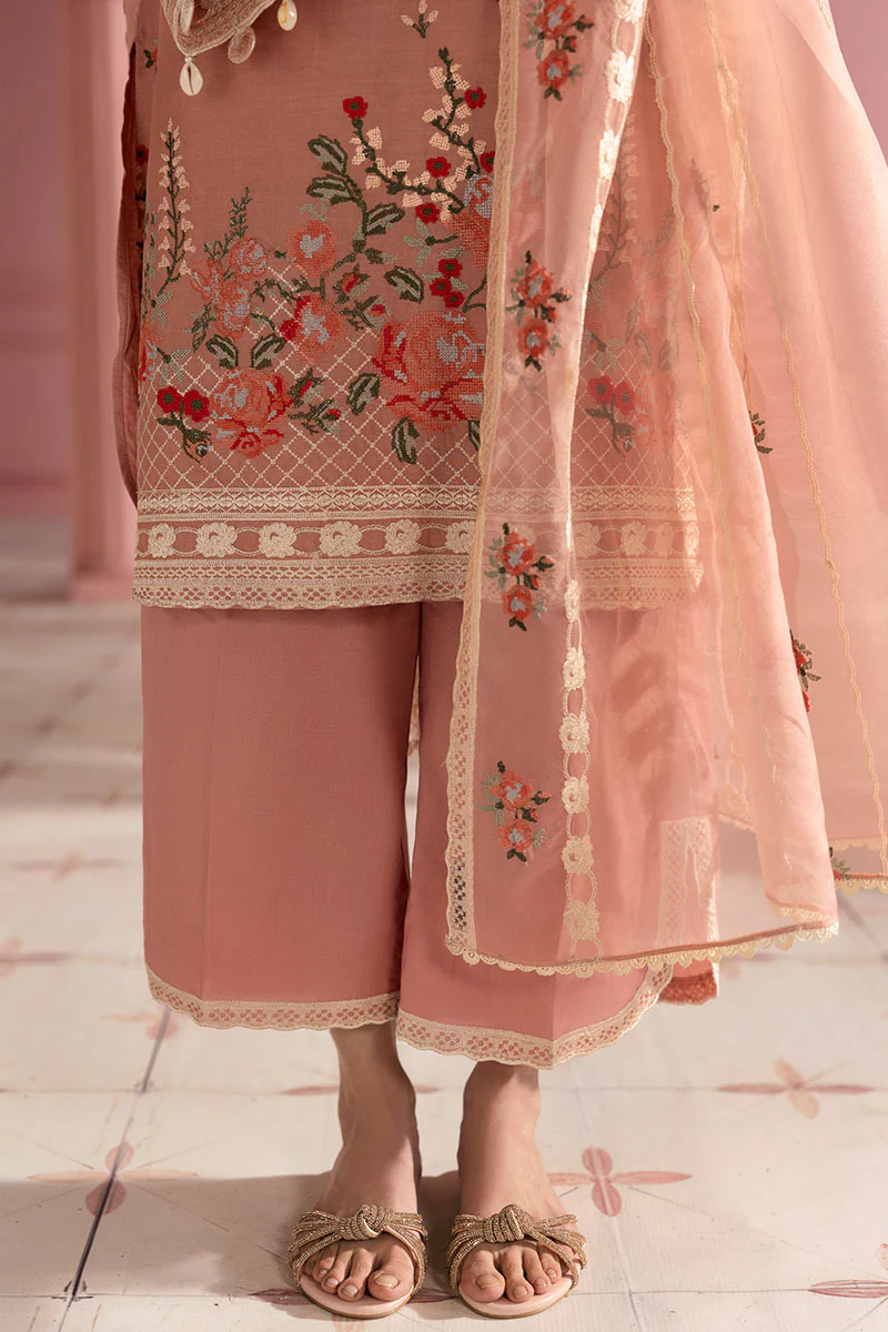 ROSE QUARTZ-3PC PRINTED LAWN SUIT - Image 5