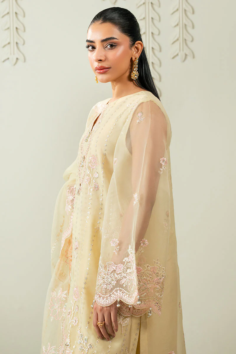 ROSETTE GLOW -3PC (SHIRT, TROUSER & DUPATTA) - Image 5