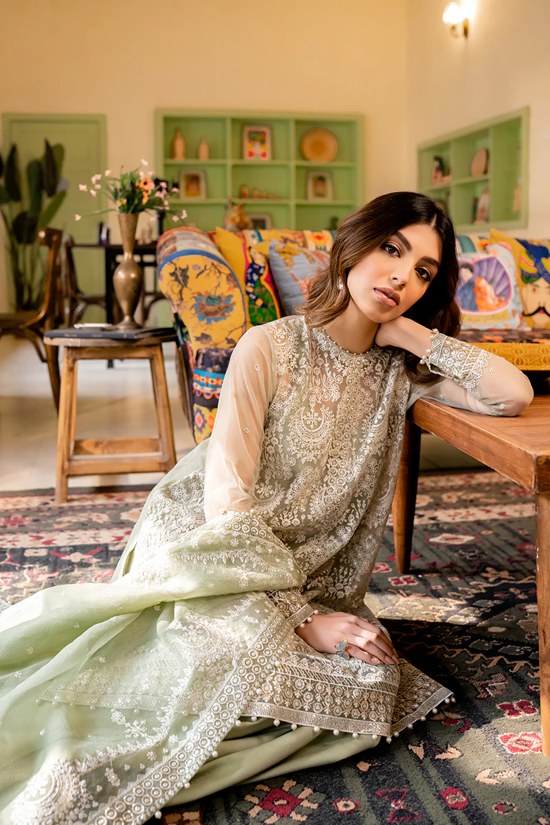 ROYAL OPULENCE-4PC NET EMBROIDERED SUIT - Image 5