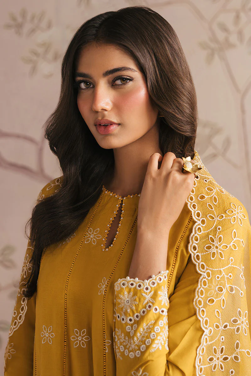 AMBER GLOW-3PC CHIKANKARI SUIT - Image 2