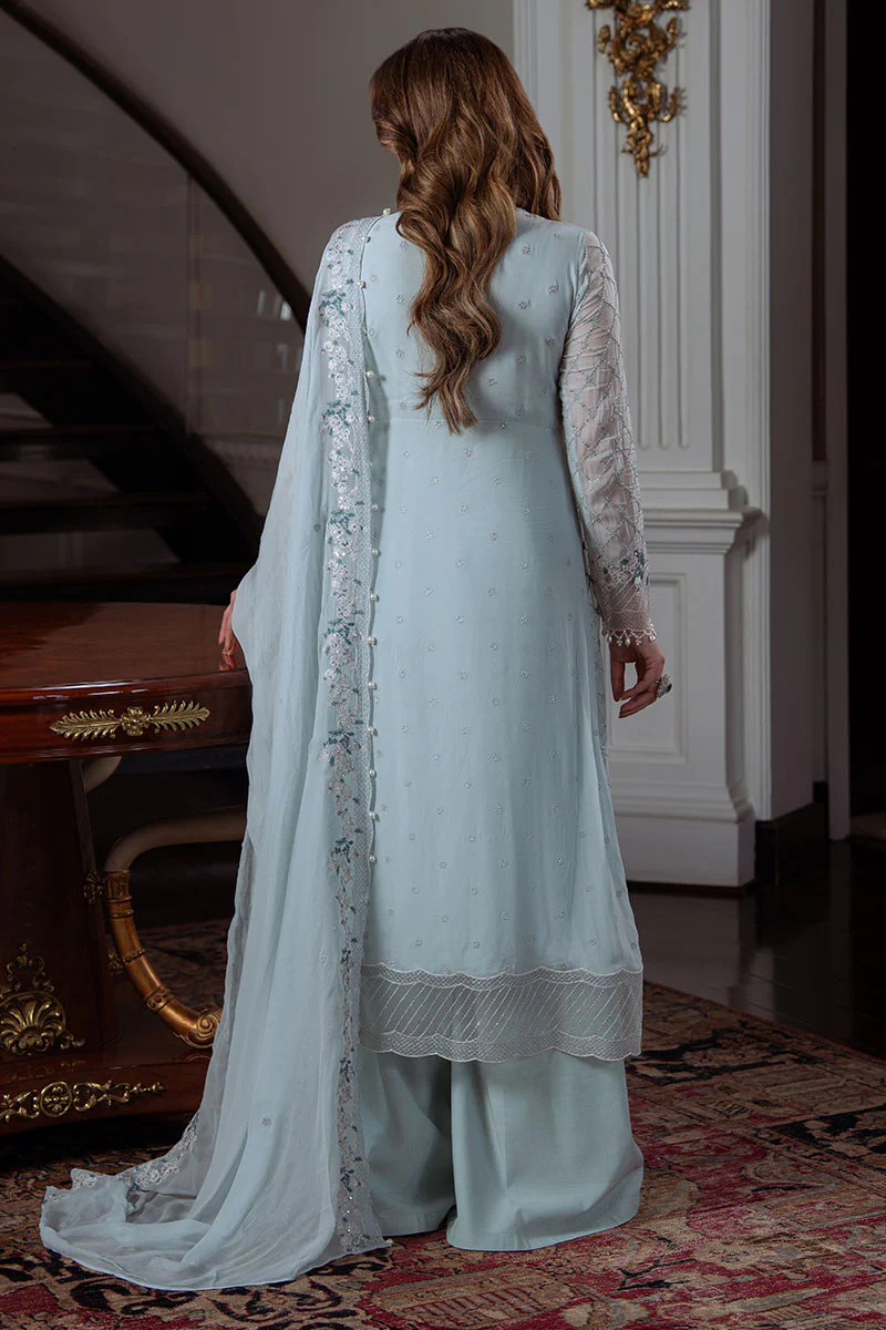 AQUA ICE-4PC CHIFFON EMBROIDERED SUIT - Image 6