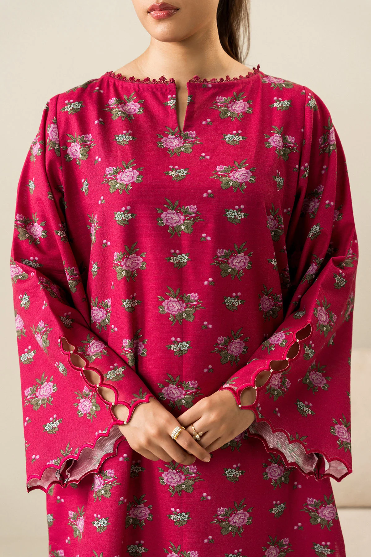 BLUSH DREAM-2PC KHADDAR PRINTED SUIT - Image 4