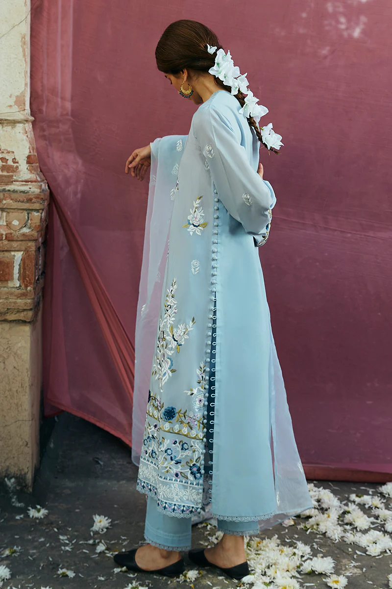 CERULEAN ORNATE-3 PIECE LAWN EMBROIDERED SUIT - Image 7