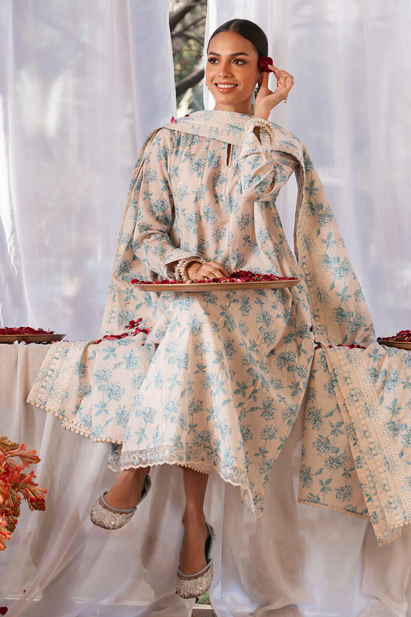 DAINTY ROYALE-3 PC PRINTED LAWN SUIT - Image 6
