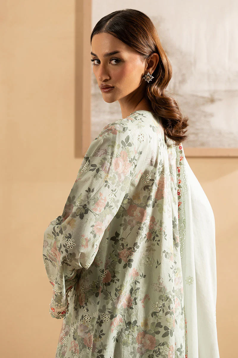 DEWY MEADOW- 3PC EMBROIDERED LAWN SUIT - Image 5