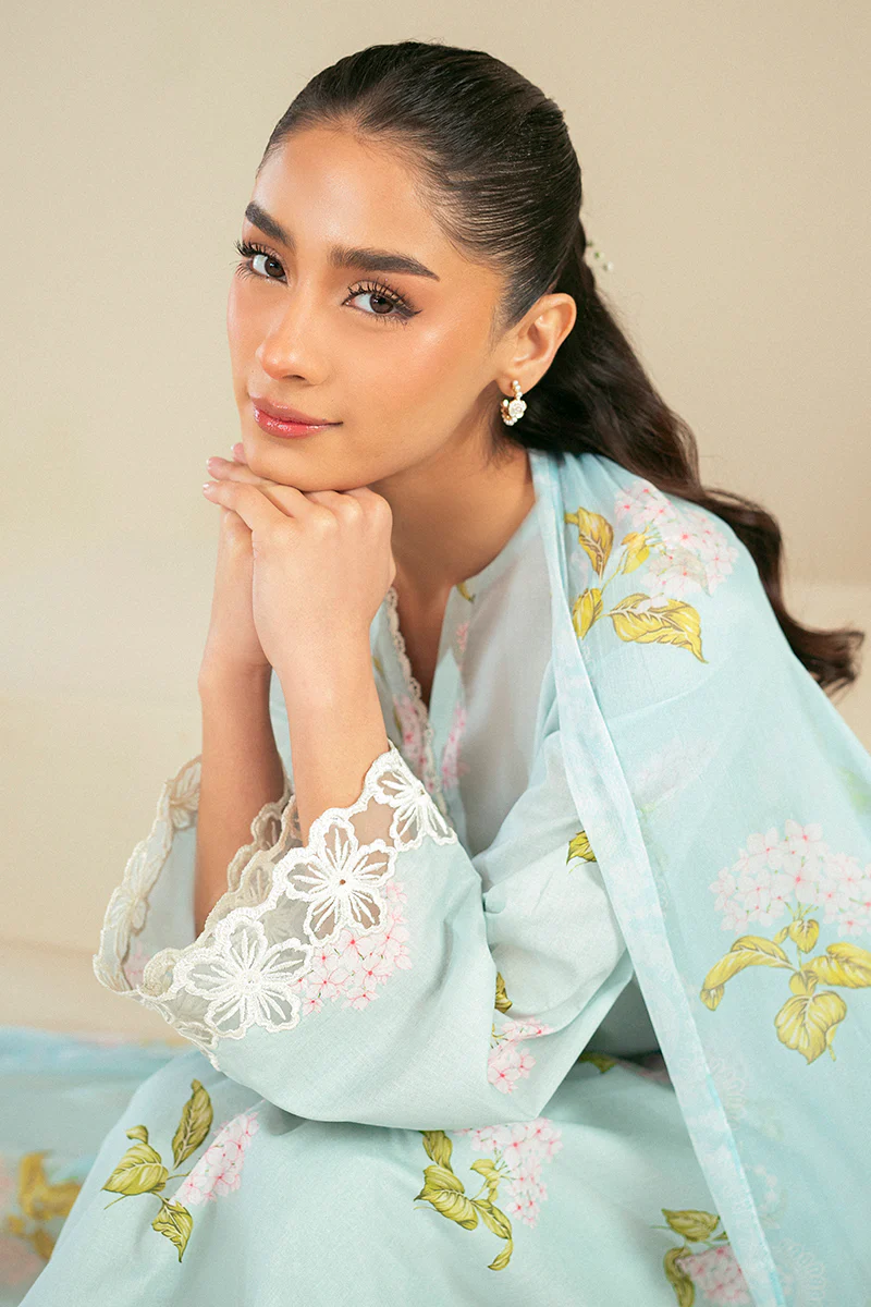 DIM GRAY-3 PIECE LAWN SUIT - Image 4