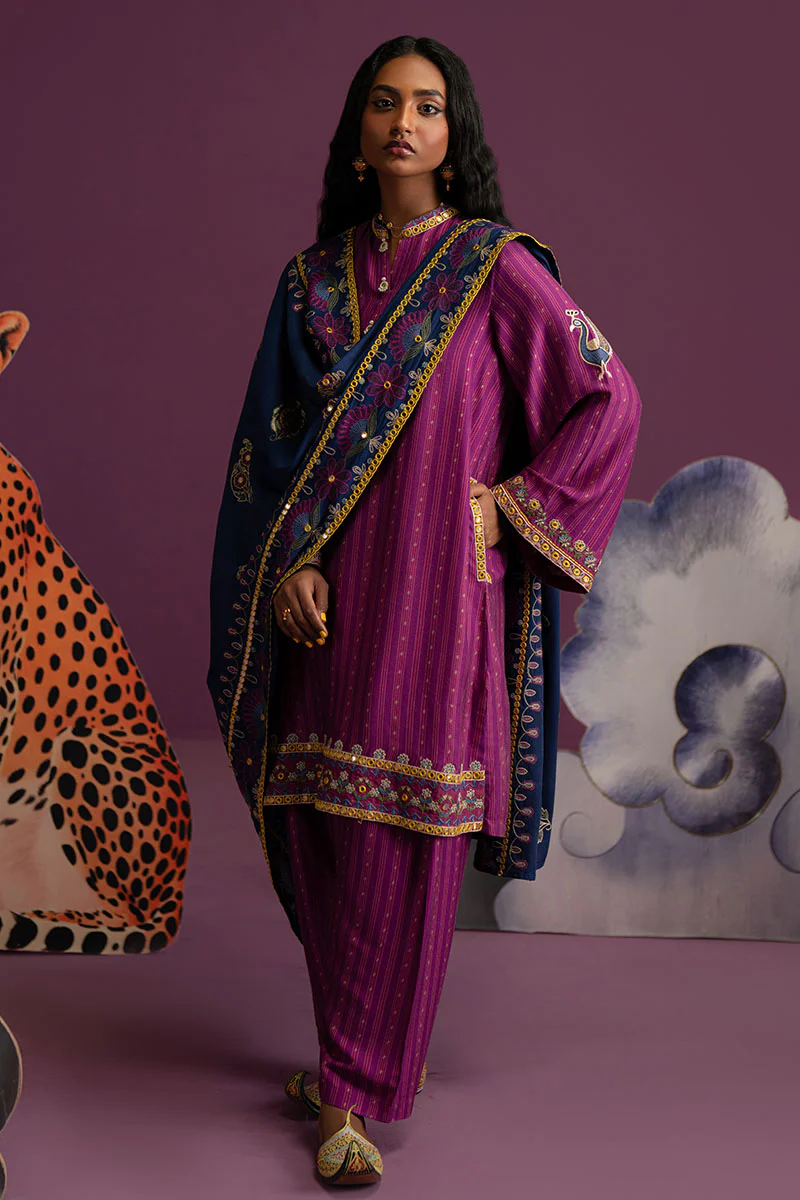 DREAMY PINK-3 PC (SHIRT, TROUSER & DUPATTA) - Image 4