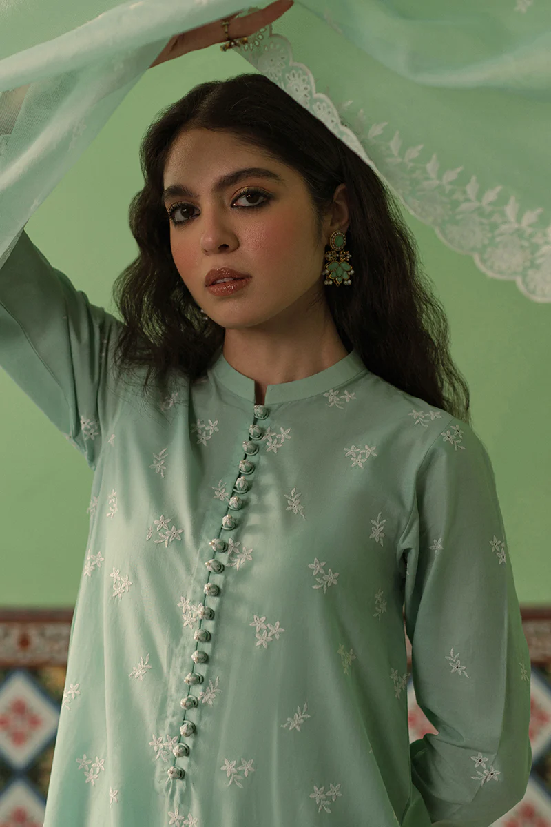 FLORAL WAVE-3 PIECE CHIKANKARI SUIT - Image 2
