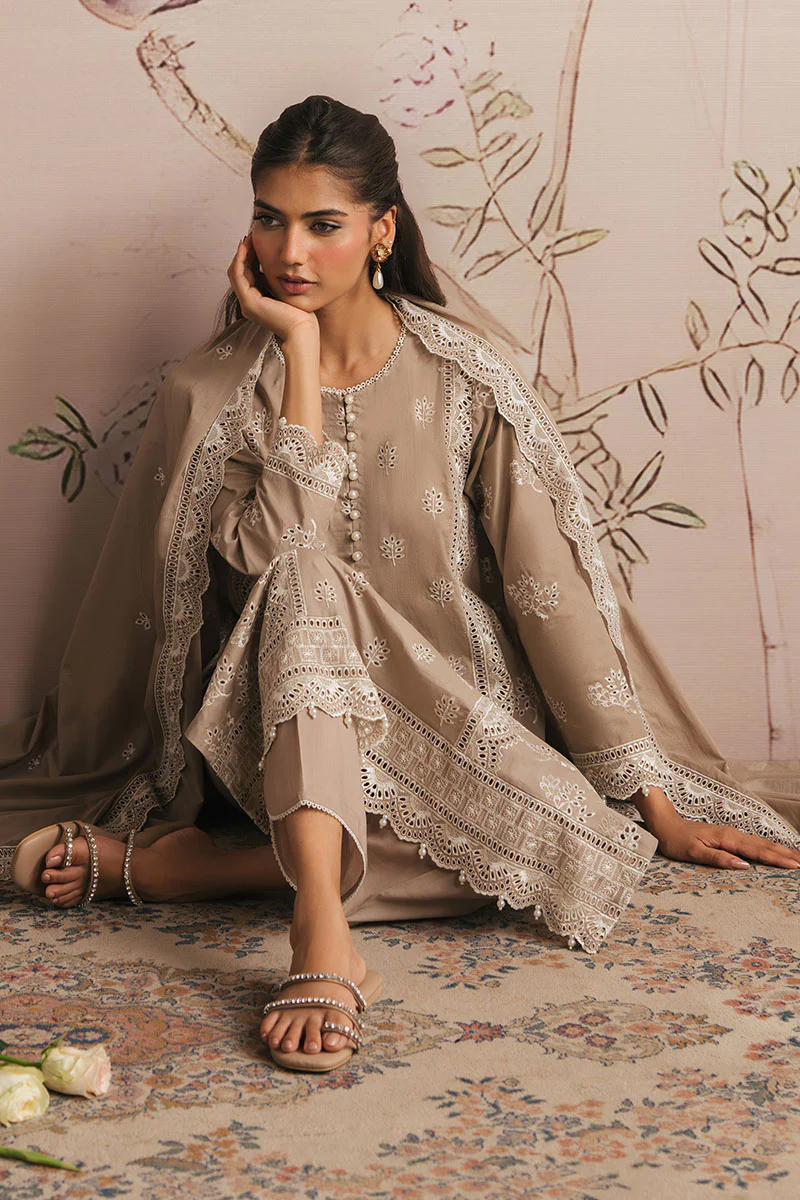 GRAY FOREST-3PC CHIKANKARI SUIT - Image 4