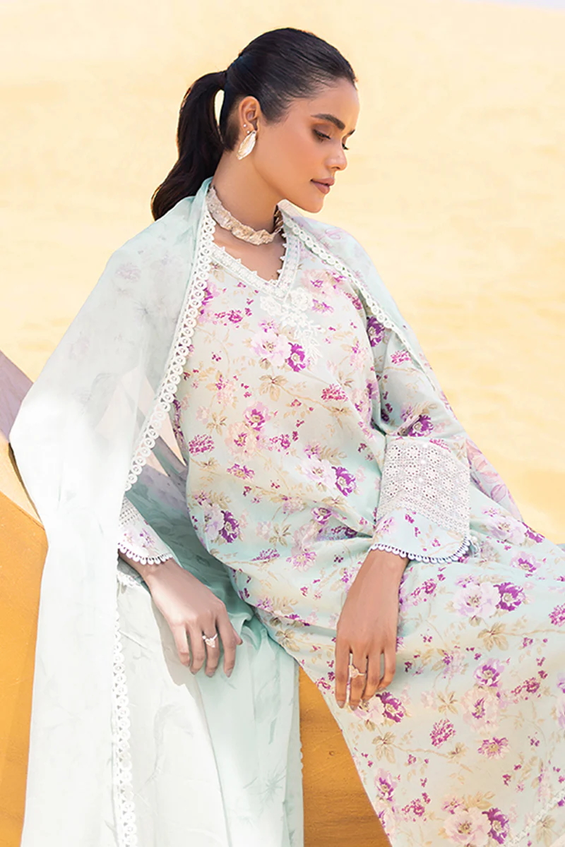 GREY MIST-3 PIECE PRINTED LAWN SUIT - Image 7