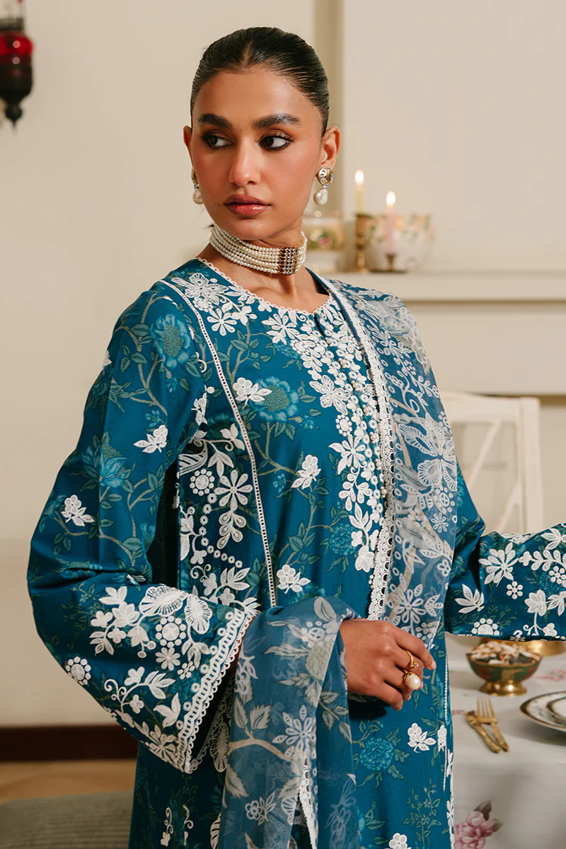 ICE BLOOM-3 PIECE EMBROIDERED LAWN SUIT - Image 5