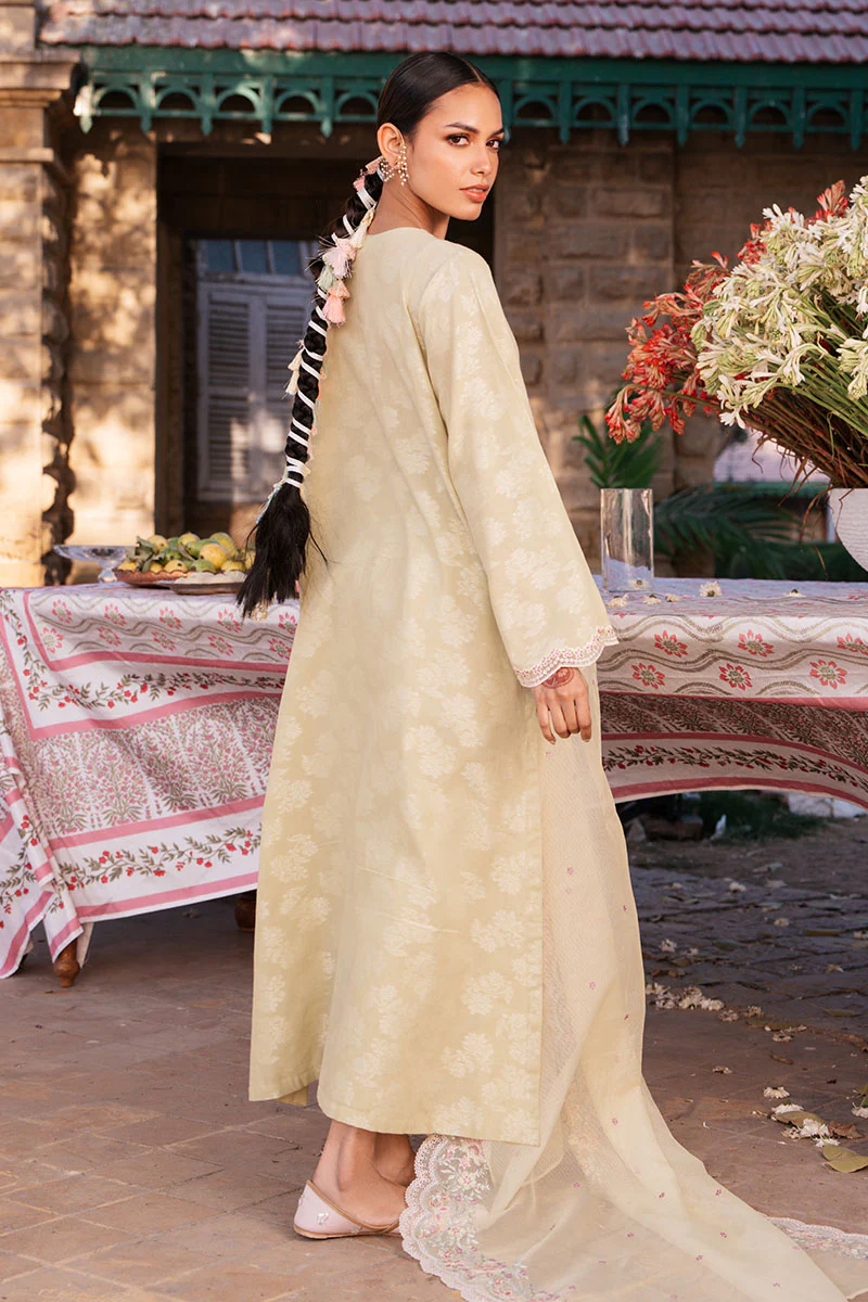 JASMINE GREEN-3 PC DYED JACQUARD SUIT - Image 3