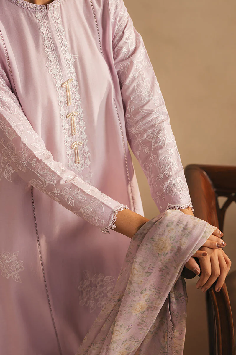 LAVENDER DREAM- 3PC EMBROIDERED LAWN SUIT - Image 2