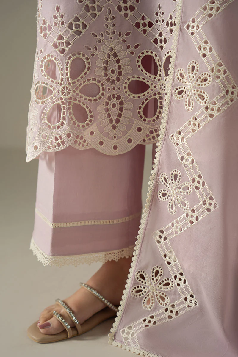 LILAC BLOOM-3PC CHIKANKARI SUIT - Image 6