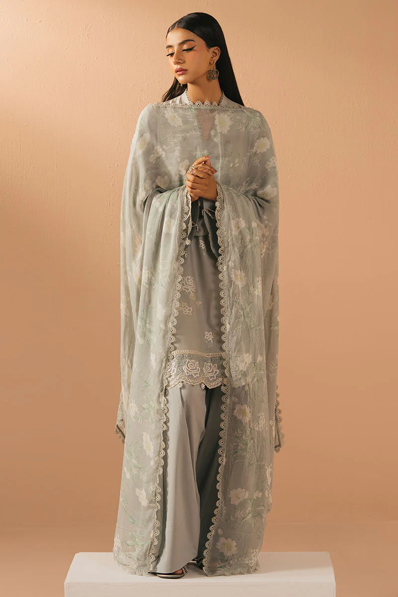 LIVIA FLORET- 3PC EMBROIDERED LAWN SUIT - Image 3